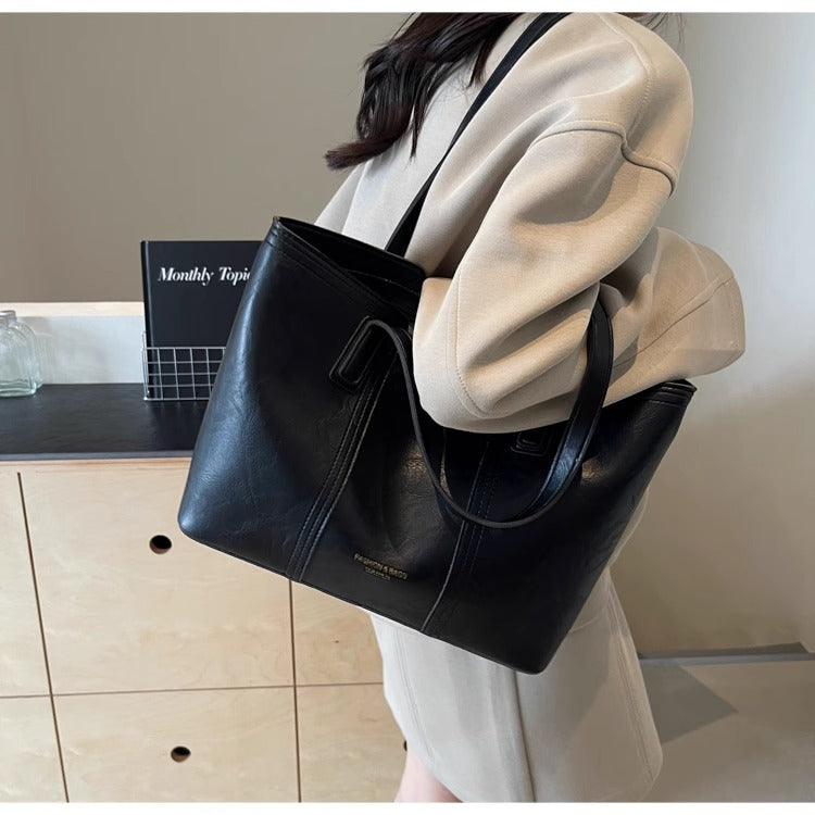 Large Capacity Women's Shoulder Bag 2025 New Fashion Commuting Trendy Handbag Large Bag Trendy Tote Bag