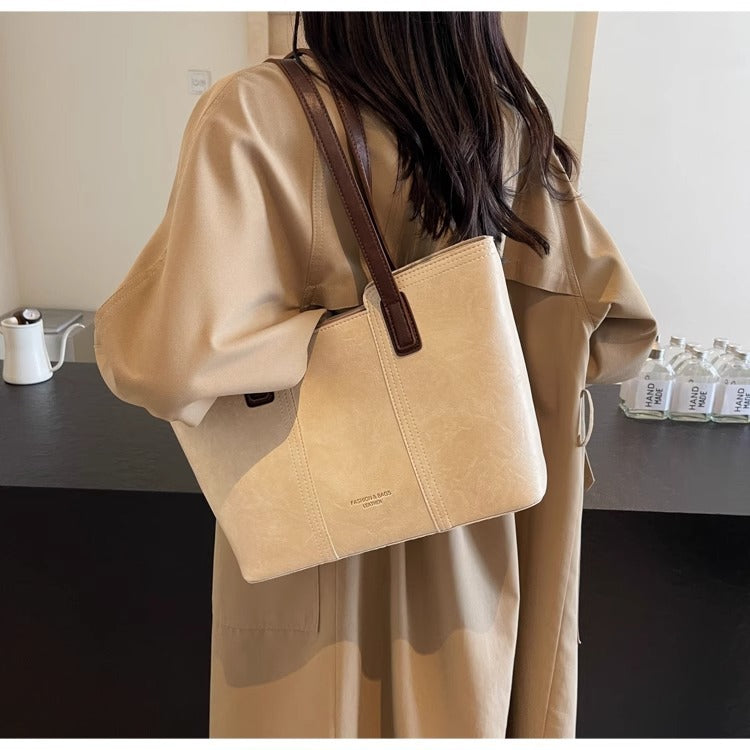 Large Capacity Women's Shoulder Bag 2025 New Fashion Commuting Trendy Handbag Large Bag Trendy Tote Bag