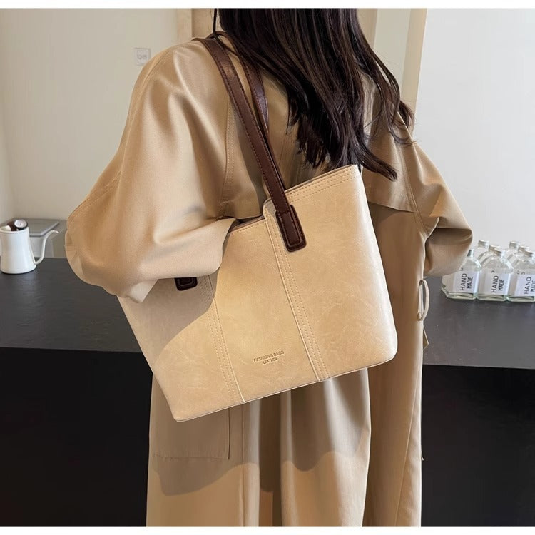 Large Capacity Women's Shoulder Bag 2025 New Fashion Commuting Trendy Handbag Large Bag Trendy Tote Bag