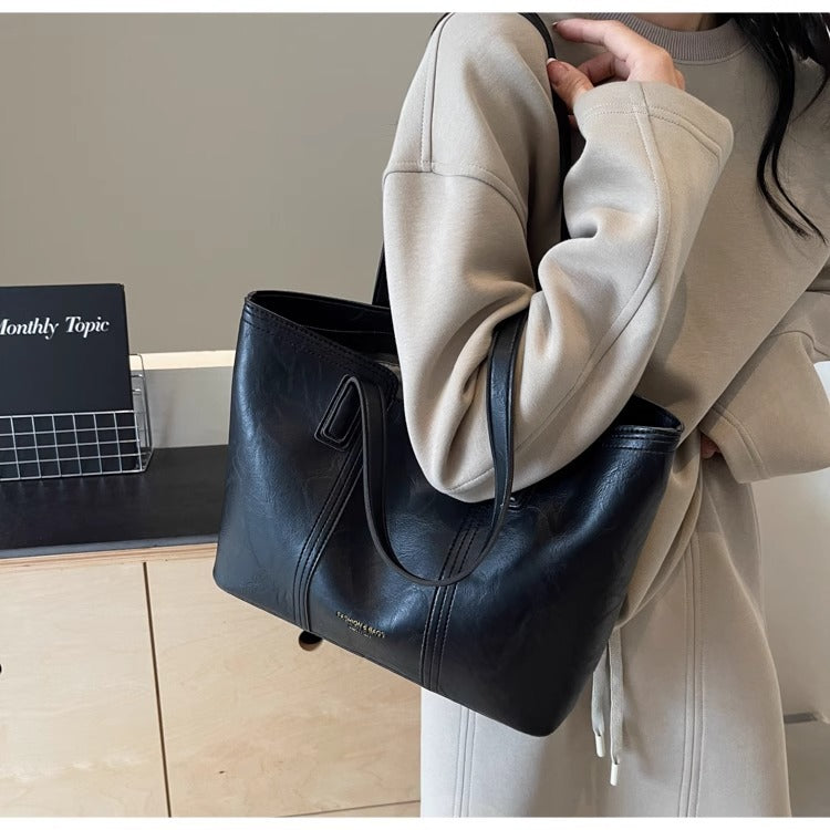 Large Capacity Women's Shoulder Bag 2025 New Fashion Commuting Trendy Handbag Large Bag Trendy Tote Bag