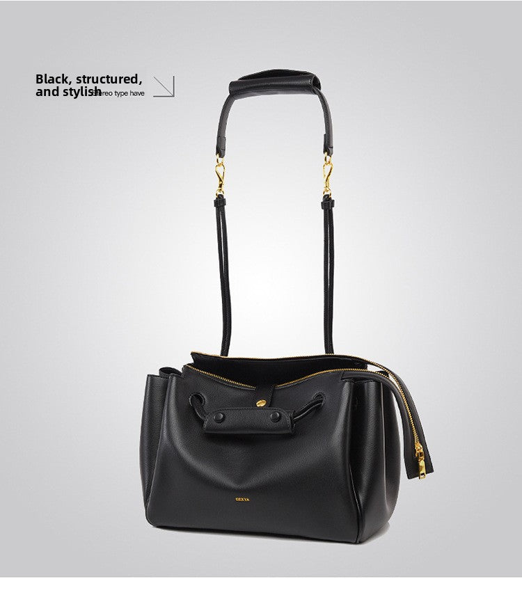 Crossbody Bag Autumn Winter New Bag Women L Brand Same Style Large Capacity Tote Bag Simple Soft Leather Commuter Bag Women Cross-border