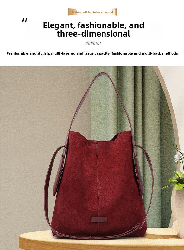 2025 New Fashion Matte Shoulder Bag Large Capacity High-end Handbag Commuter Bag for Women