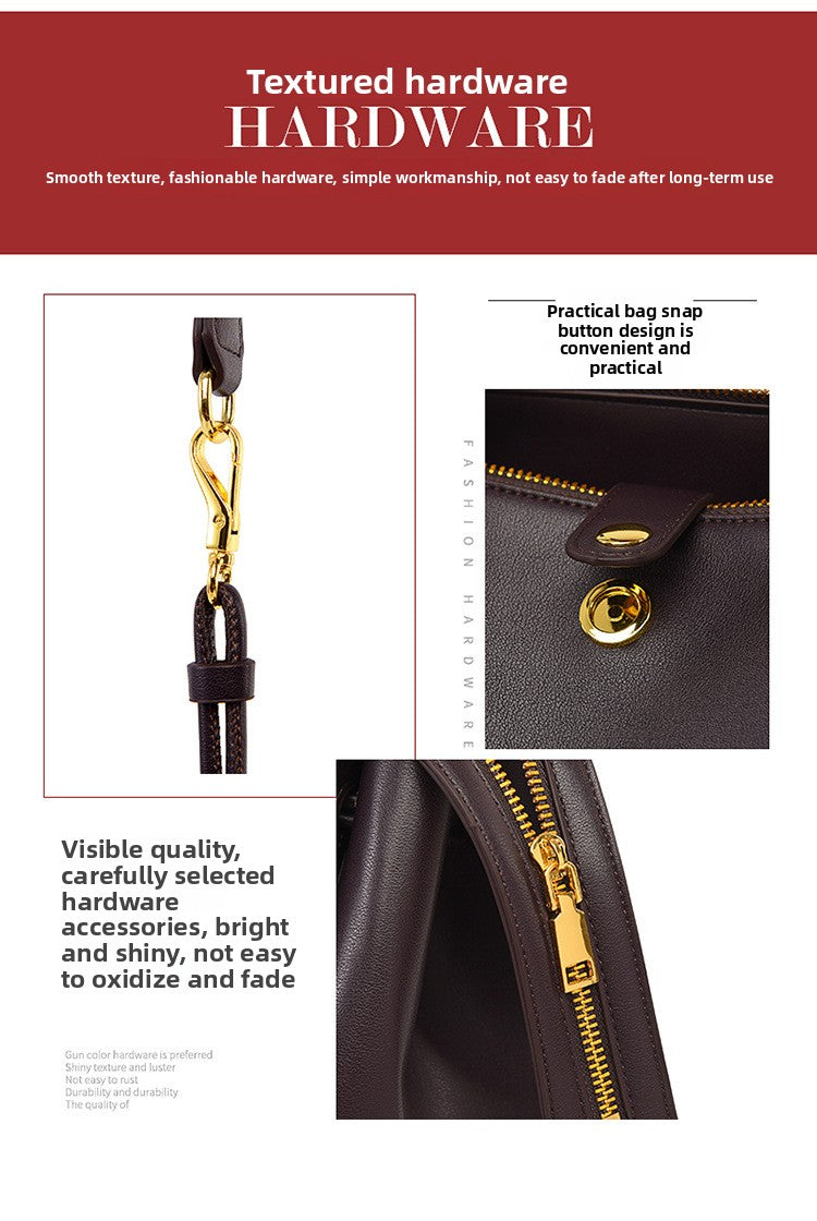 Crossbody Bag Autumn Winter New Bag Women L Brand Same Style Large Capacity Tote Bag Simple Soft Leather Commuter Bag Women Cross-border