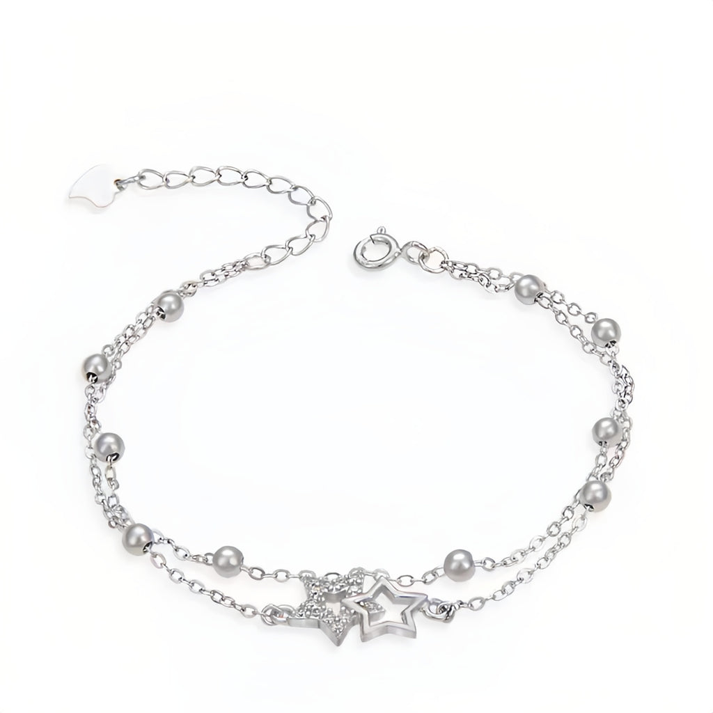 S925 Sterling Silver Starry Sky Story Bracelet for Women Korean Version Light Luxury Exquisite Ins Style Niche Design Gift for Girlfriend
