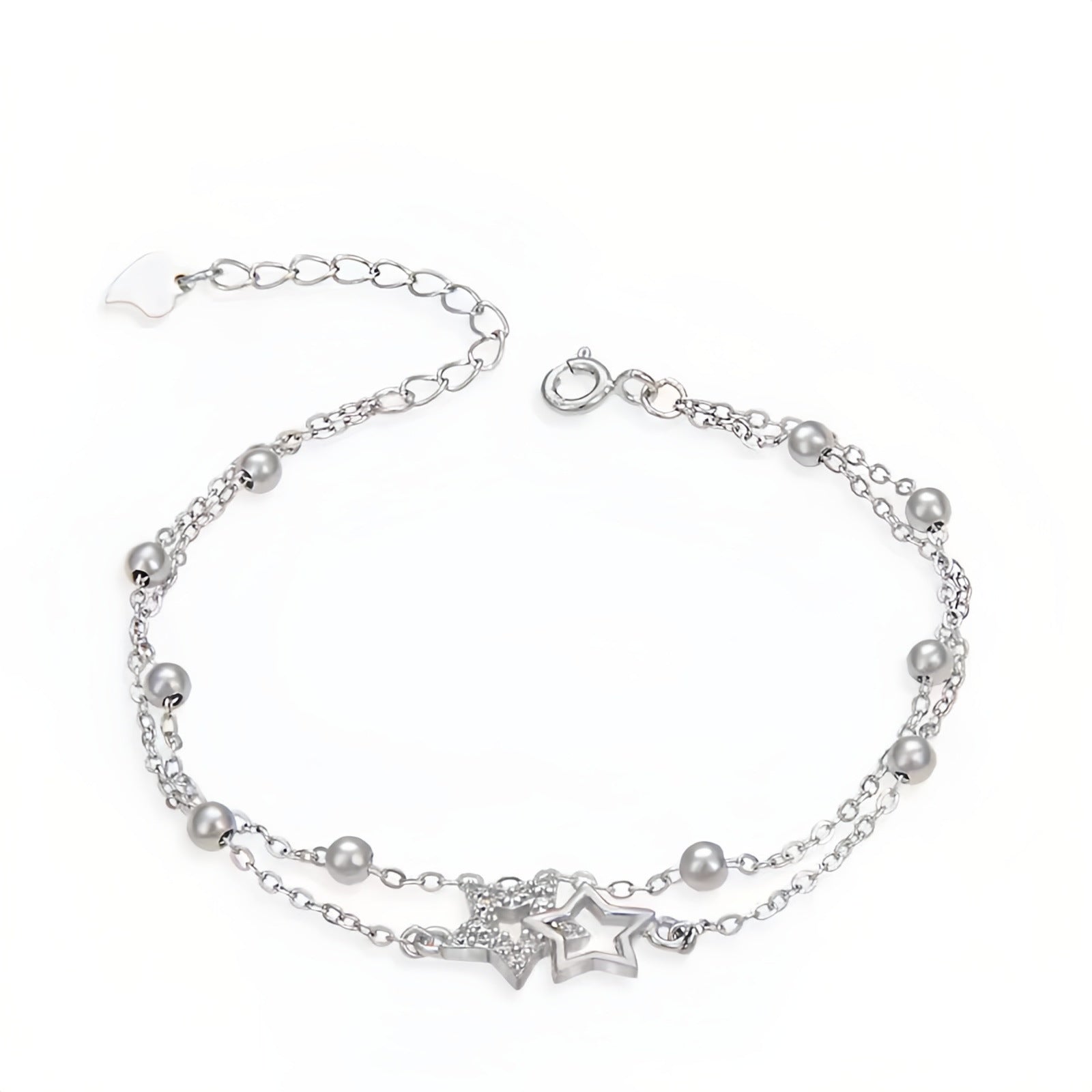 S925 Sterling Silver Starry Sky Story Bracelet for Women Korean Version Light Luxury Exquisite Ins Style Niche Design Gift for Girlfriend