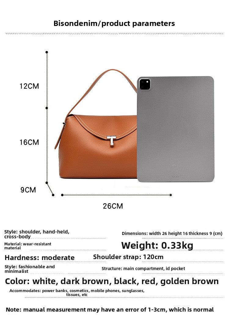 Crossbody Bag 2025 New Fashion Women's Bag Simple Large Capacity Ladies Handbag High-end Commuter Bag Cross-border