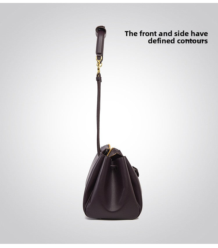 Crossbody Bag Autumn Winter New Bag Women L Brand Same Style Large Capacity Tote Bag Simple Soft Leather Commuter Bag Women Cross-border