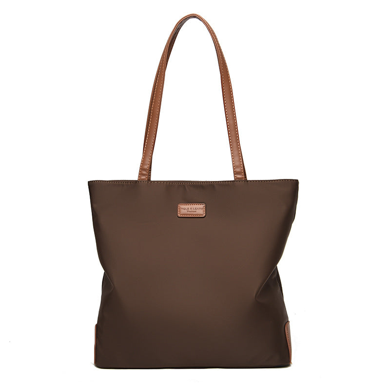 Simple Fashion Oxford Cloth Bag 2025 New Large Capacity High-End Tote Bag Casual Korean Style Women's Shoulder Bag