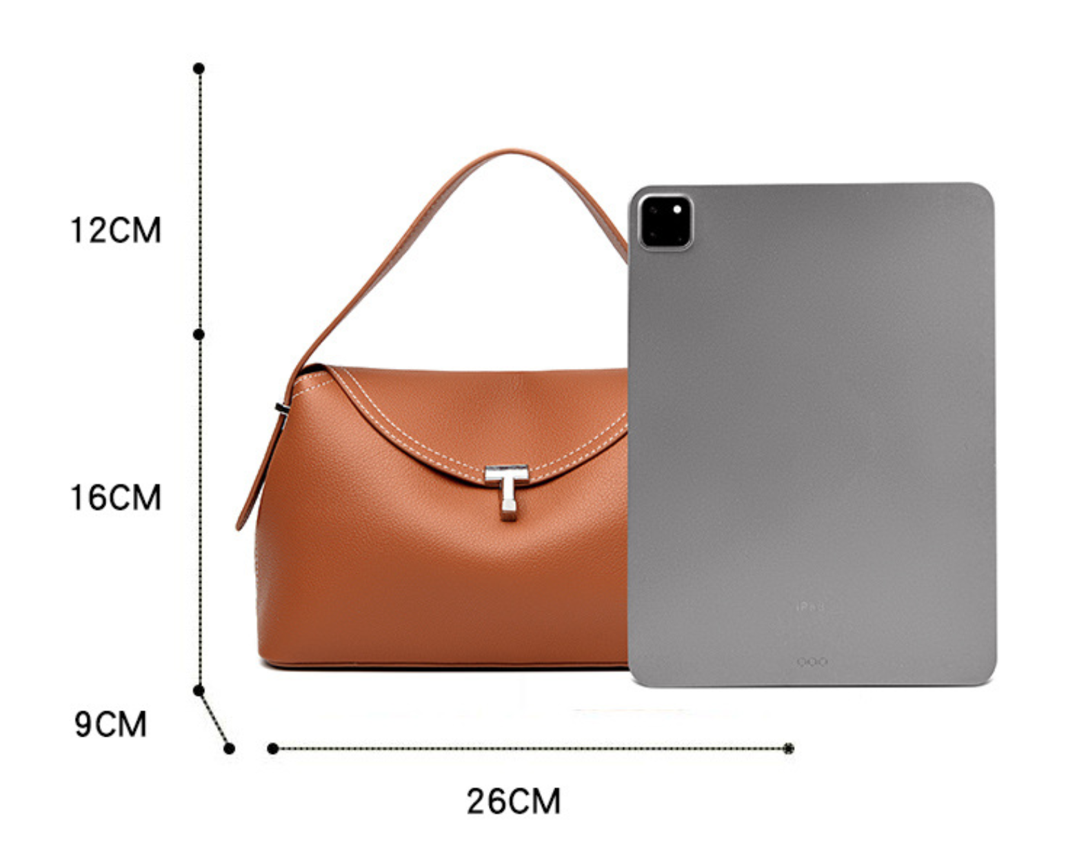 BELLAITY Small Handbag with Metal Clasp