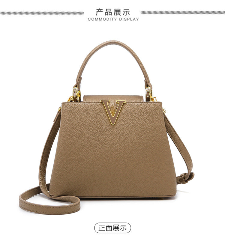 Women's Handbag 2025 Fashion Versatile Bucket Bag High-end Feel Large Capacity Commuter Crossbody Bag Women's Bag