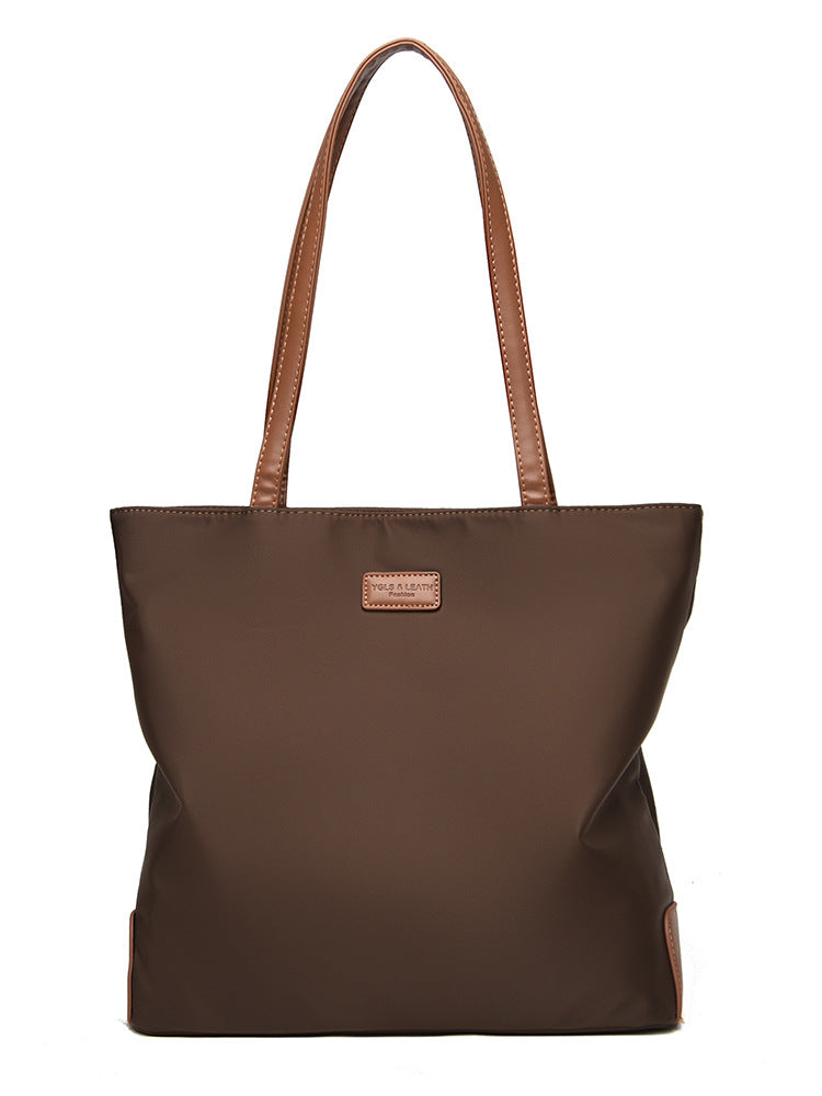 Simple Fashion Oxford Cloth Bag 2025 New Large Capacity High-End Tote Bag Casual Korean Style Women's Shoulder Bag