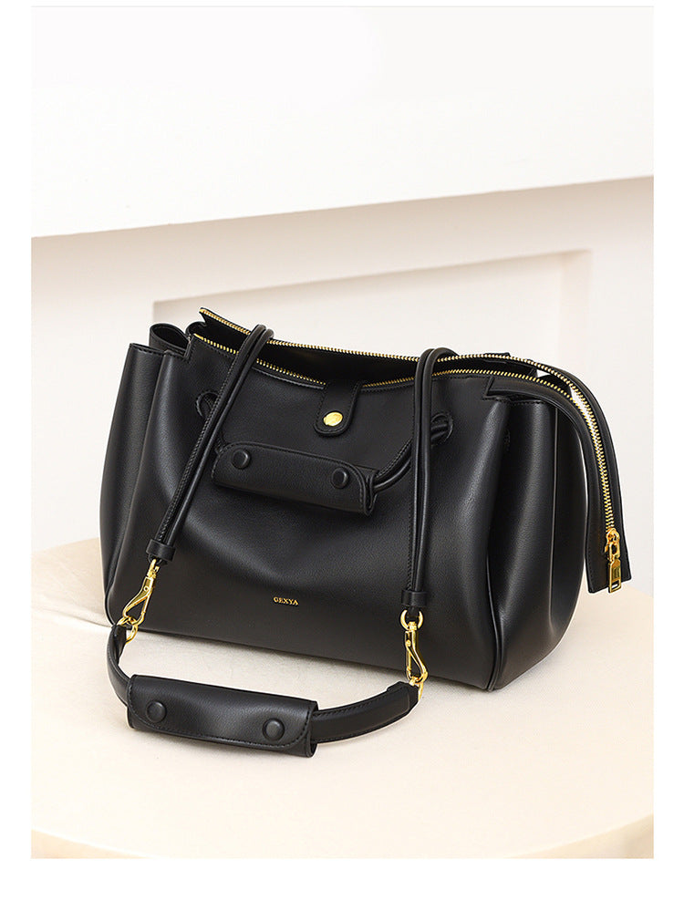 Crossbody Bag Autumn Winter New Bag Women L Brand Same Style Large Capacity Tote Bag Simple Soft Leather Commuter Bag Women Cross-border