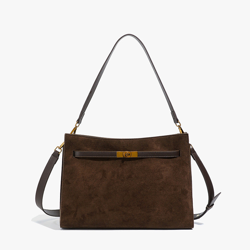 Tote Bag Autumn Winter High-end Matte Women's Bag New Large Capacity Simple Commuter Bag Cross-border Single Shoulder Crossbody Bag