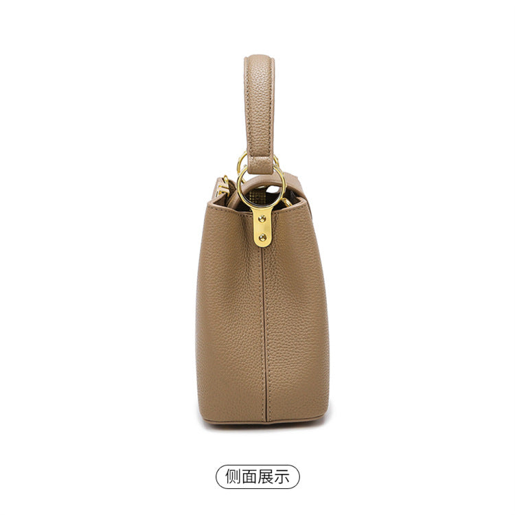 Women's Handbag 2025 Fashion Versatile Bucket Bag High-end Feel Large Capacity Commuter Crossbody Bag Women's Bag