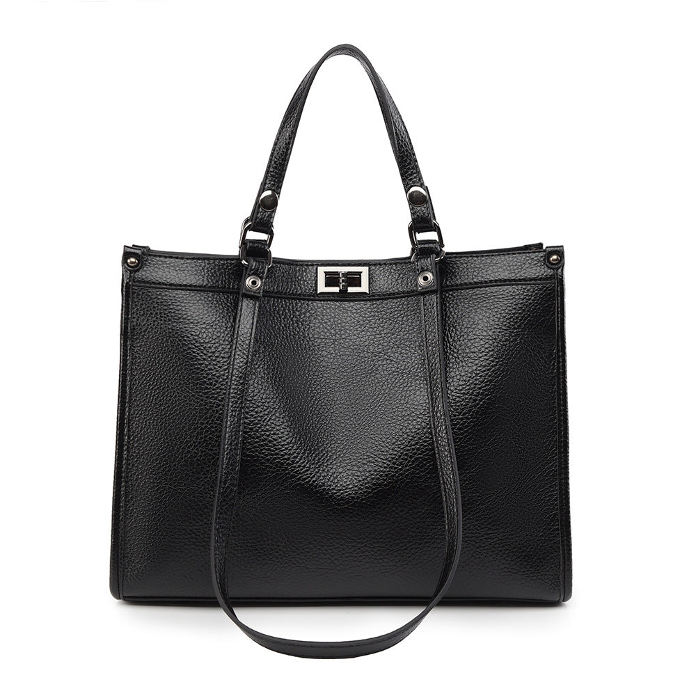 Handbag for Women with High-End Vintage Feel, New Commuter Bag, Large Capacity Tote Bag for Autumn and Winter, Cross-Border Wholesale