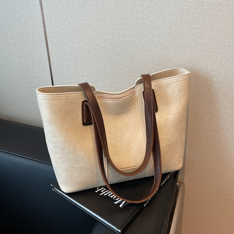 Large Capacity Women's Shoulder Bag 2025 New Fashion Commuting Trendy Handbag Large Bag Trendy Tote Bag
