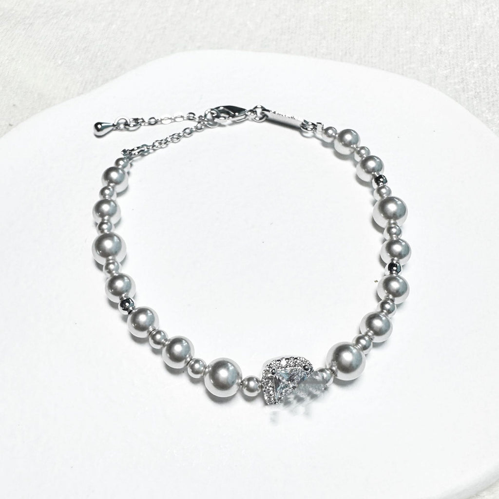 Pearl Bubble Sugar Cube Necklace for Women, Niche Design, High-End Feel, Light Luxury, Exquisite Versatile Collarbone Chain Necklace