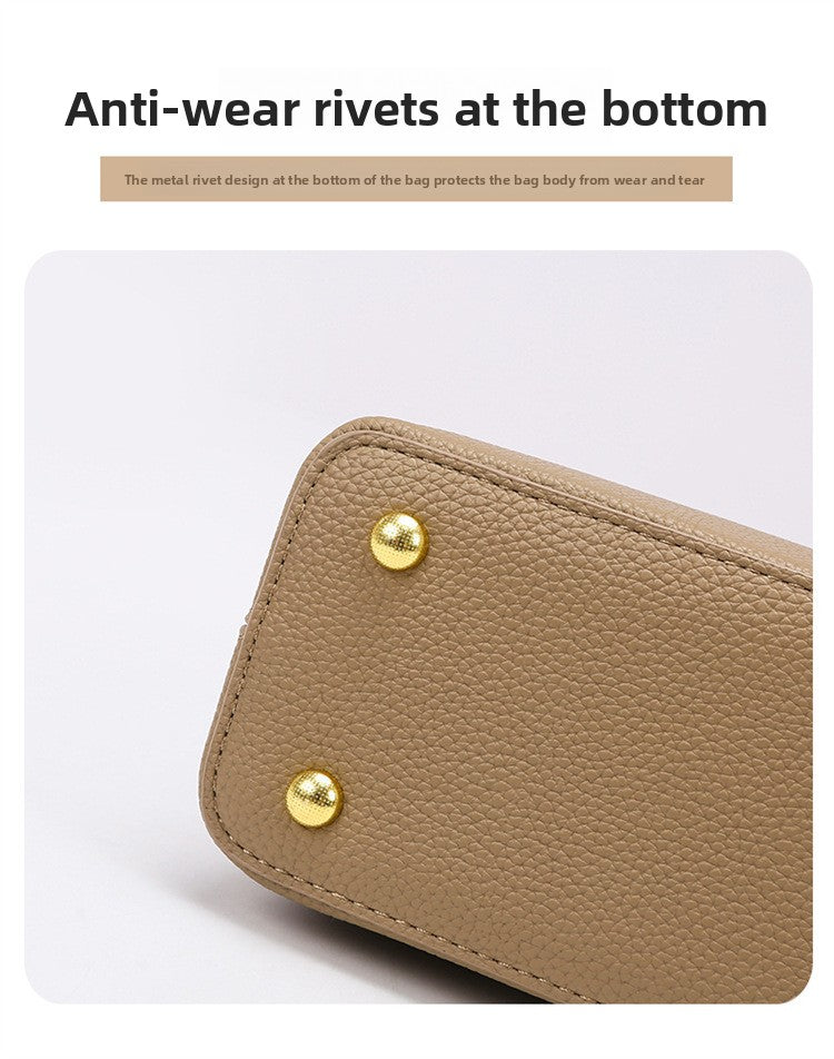 Women's Handbag 2025 Fashion Versatile Bucket Bag High-end Feel Large Capacity Commuter Crossbody Bag Women's Bag