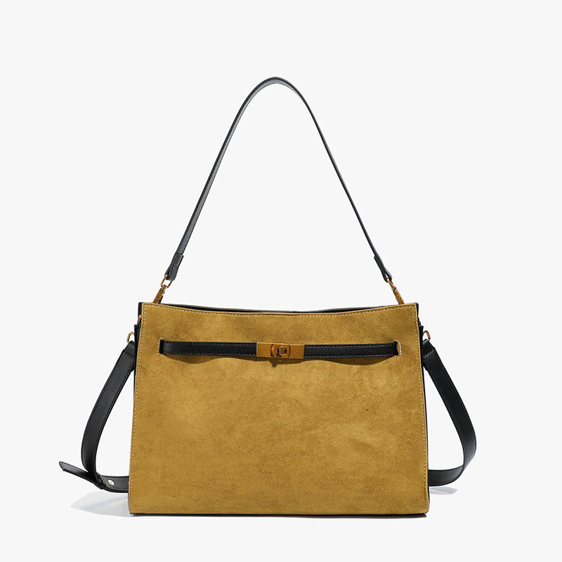 Tote Bag Autumn Winter High-end Matte Women's Bag New Large Capacity Simple Commuter Bag Cross-border Single Shoulder Crossbody Bag