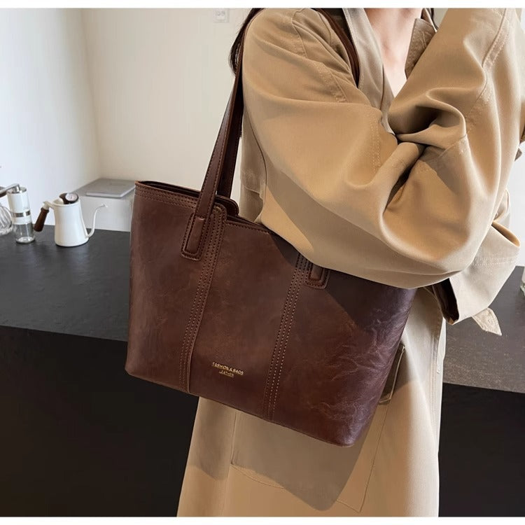 Large Capacity Women's Shoulder Bag 2025 New Fashion Commuting Trendy Handbag Large Bag Trendy Tote Bag