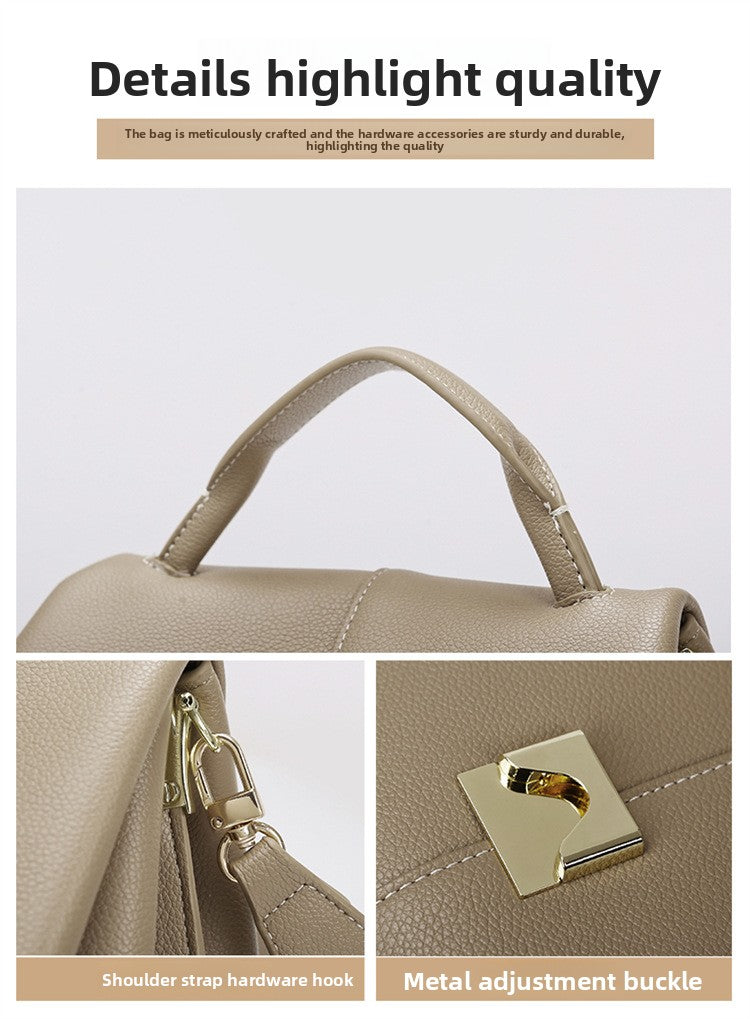 Cross-Border Crossbody Bag New Niche Handbag High-End Versatile Commuter Bag for Women Simple Large Capacity Tote Bag