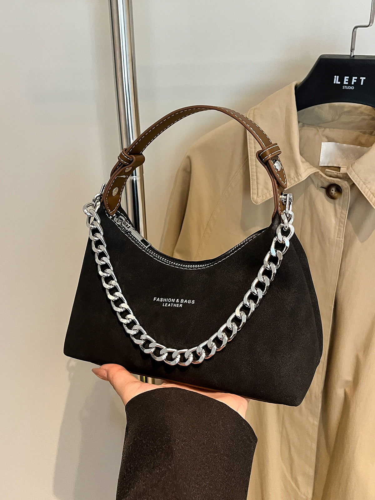 Autumn Winter Vintage Matte Bag for Women 2025 New Trendy Niche Handbag Small Tote Bag Popular Hot-Selling Crossbody Bag