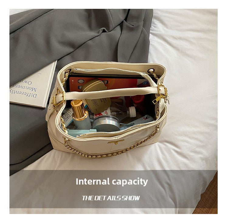 Commuting Large Capacity Bag for Women 2025 New Fashion Versatile Chain Shoulder Crossbody Bag High-end Handbag