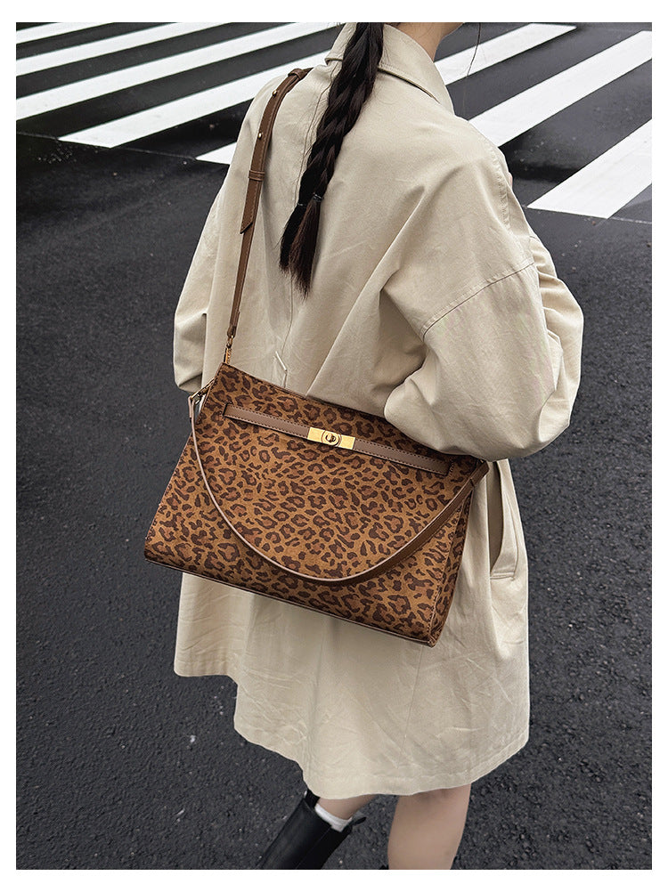 Tote Bag Autumn Winter High-end Matte Women's Bag New Large Capacity Simple Commuter Bag Cross-border Single Shoulder Crossbody Bag