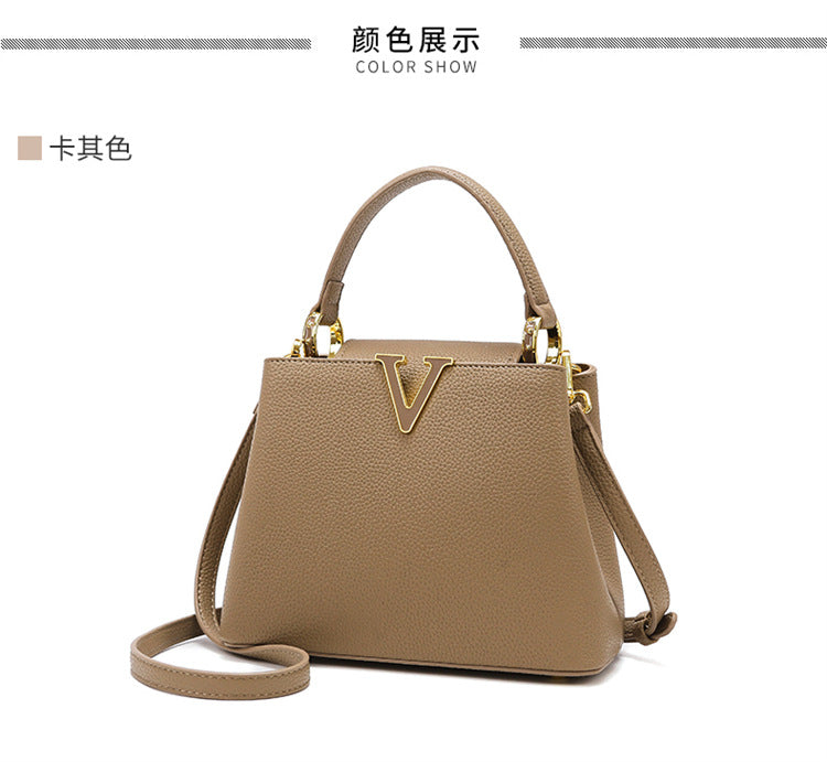 Women's Handbag 2025 Fashion Versatile Bucket Bag High-end Feel Large Capacity Commuter Crossbody Bag Women's Bag