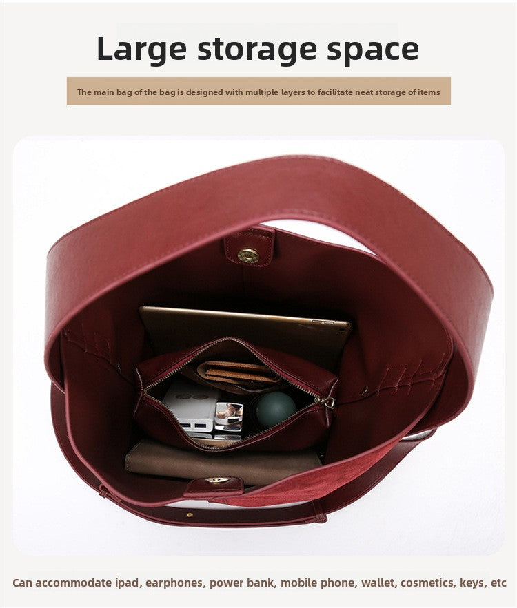 2025 New Fashion Matte Shoulder Bag Large Capacity High-end Handbag Commuter Bag for Women