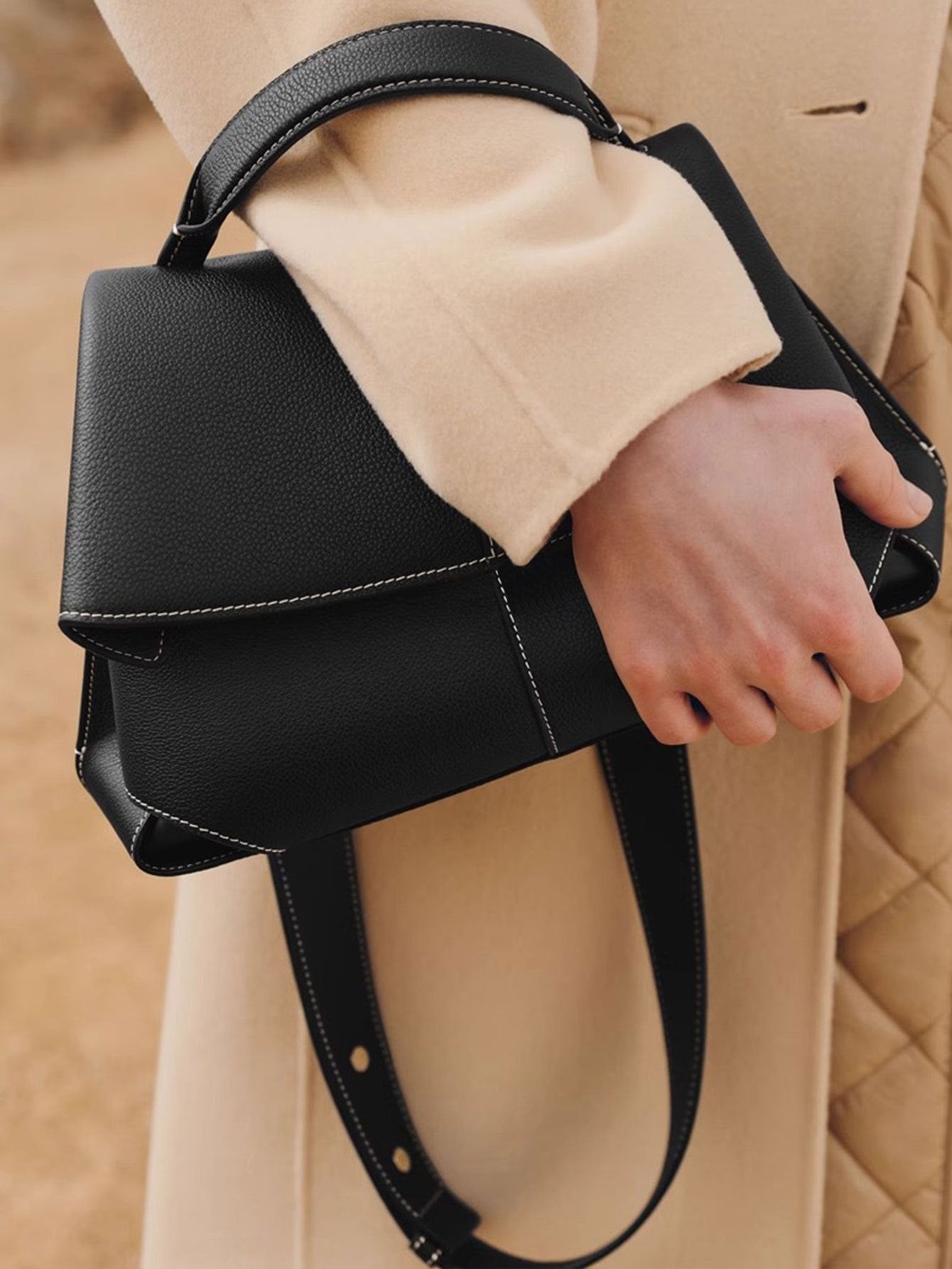 Cross-Border Crossbody Bag New Niche Handbag High-End Versatile Commuter Bag for Women Simple Large Capacity Tote Bag