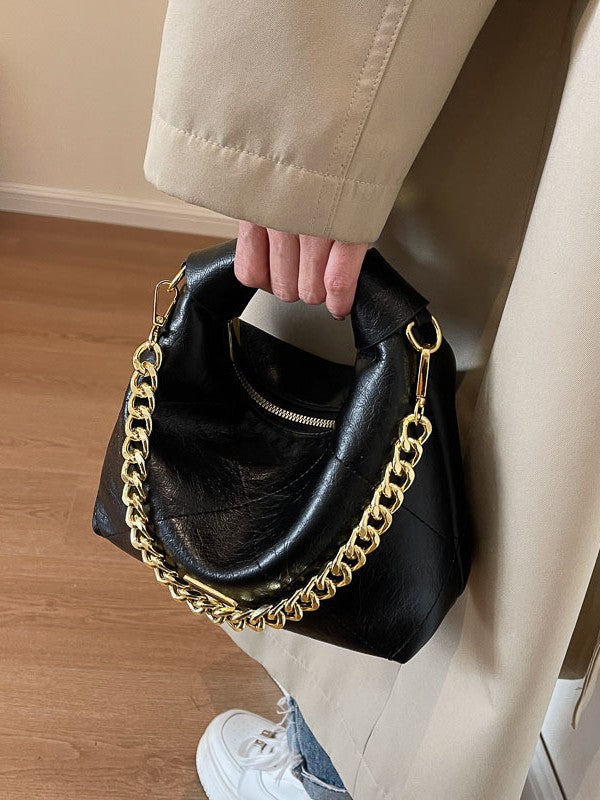 2025 New High-End Handbag Crossbody Bag Quilted Chain Handbag Design Soft Leather Dumpling Bag for Women