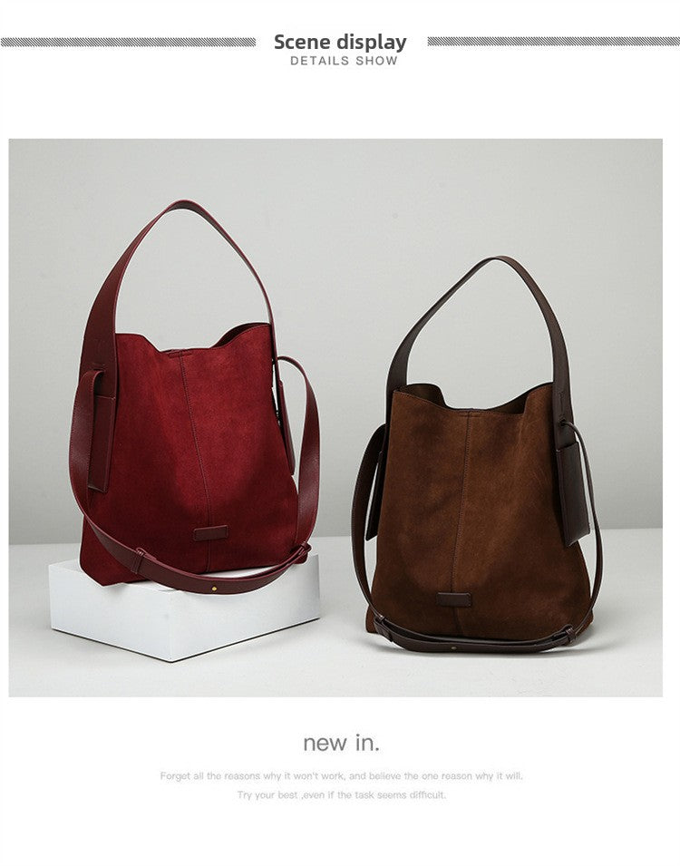 2025 New Fashion Matte Shoulder Bag Large Capacity High-end Handbag Commuter Bag for Women