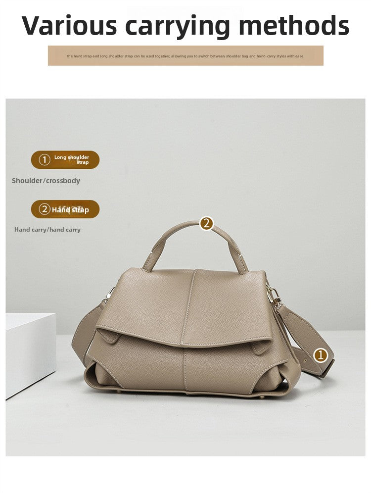 Cross-Border Crossbody Bag New Niche Handbag High-End Versatile Commuter Bag for Women Simple Large Capacity Tote Bag