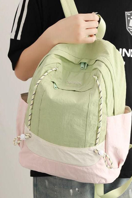 Practical Color-Block Backpack
