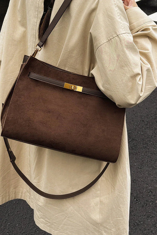 BELLAITY 2026 New Suede Leopard Print Tote Bag for Women