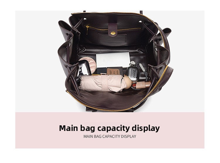 Crossbody Bag Autumn Winter New Bag Women L Brand Same Style Large Capacity Tote Bag Simple Soft Leather Commuter Bag Women Cross-border