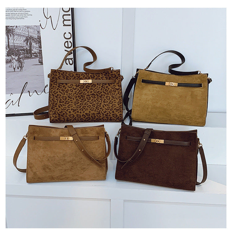 Tote Bag Autumn Winter High-end Matte Women's Bag New Large Capacity Simple Commuter Bag Cross-border Single Shoulder Crossbody Bag