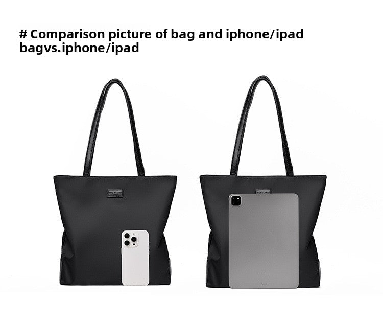 Simple Fashion Oxford Cloth Bag 2025 New Large Capacity High-End Tote Bag Casual Korean Style Women's Shoulder Bag