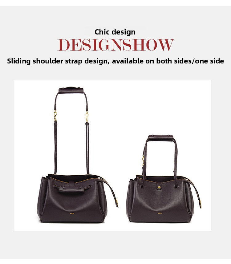 Crossbody Bag Autumn Winter New Bag Women L Brand Same Style Large Capacity Tote Bag Simple Soft Leather Commuter Bag Women Cross-border