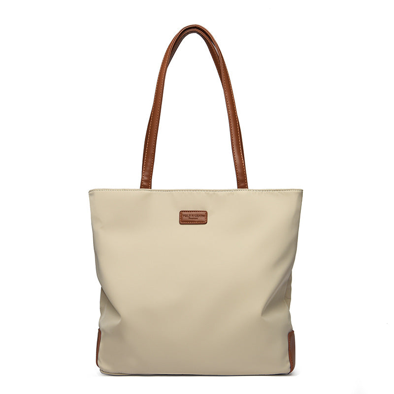 Simple Fashion Oxford Cloth Bag 2025 New Large Capacity High-End Tote Bag Casual Korean Style Women's Shoulder Bag