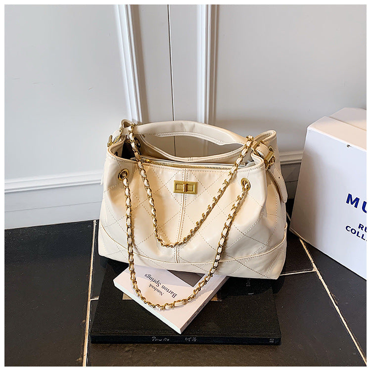 Commuting Large Capacity Bag for Women 2025 New Fashion Versatile Chain Shoulder Crossbody Bag High-end Handbag