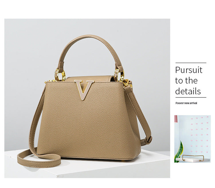 Women's Handbag 2025 Fashion Versatile Bucket Bag High-end Feel Large Capacity Commuter Crossbody Bag Women's Bag