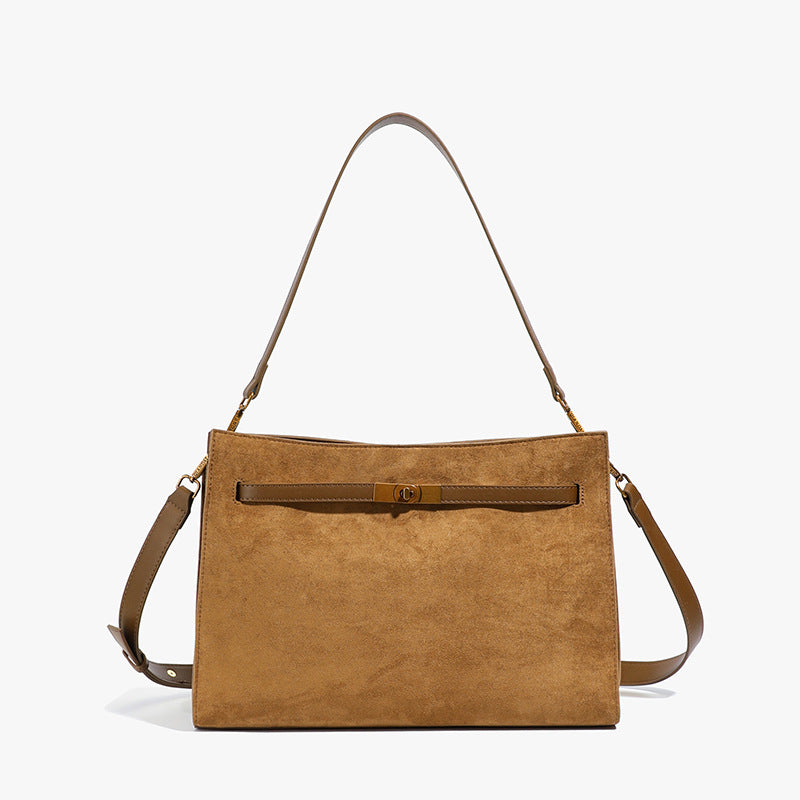 Tote Bag Autumn Winter High-end Matte Women's Bag New Large Capacity Simple Commuter Bag Cross-border Single Shoulder Crossbody Bag