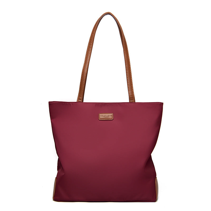 Simple Fashion Oxford Cloth Bag 2025 New Large Capacity High-End Tote Bag Casual Korean Style Women's Shoulder Bag