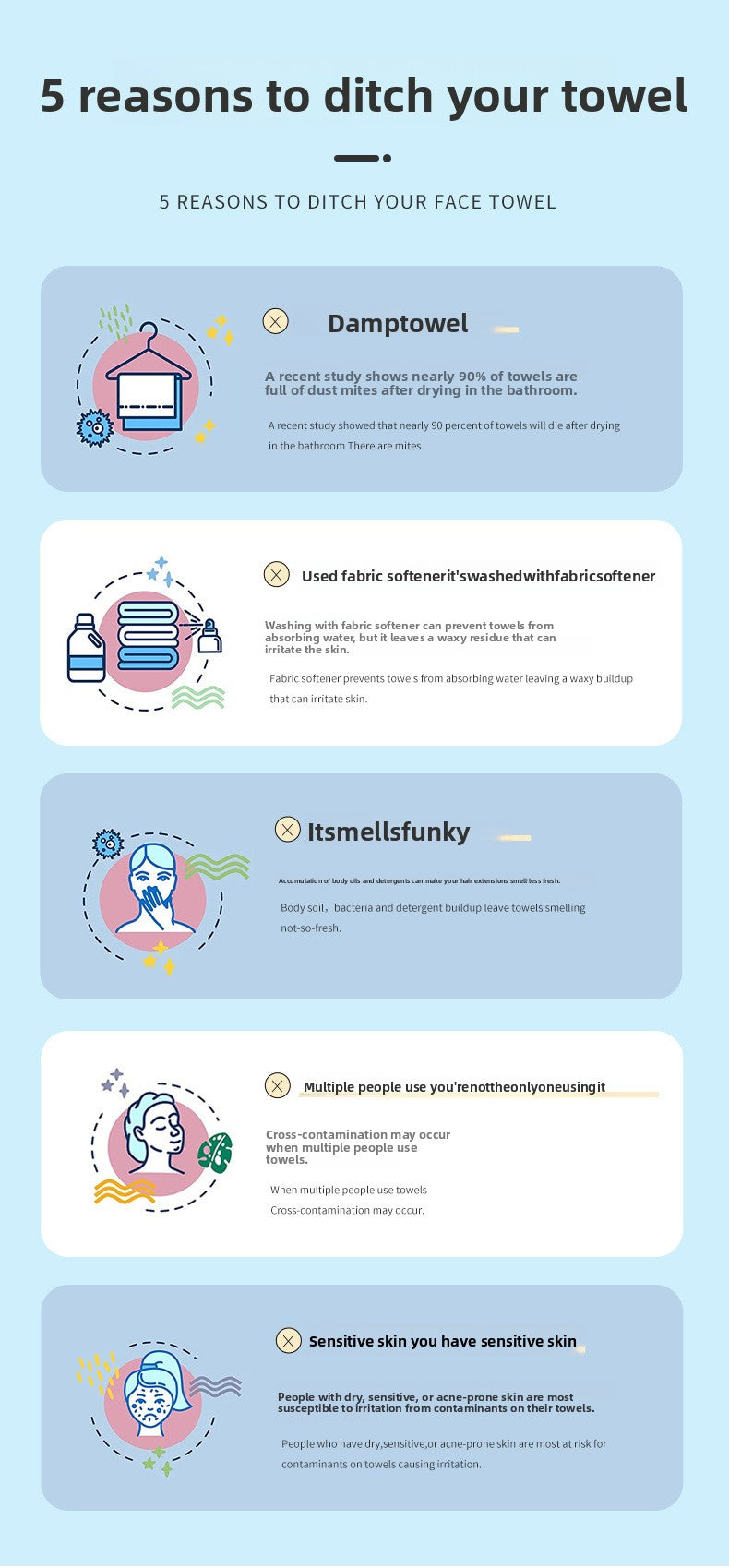 Amazon Hot-Selling Face Towels Disposable Cotton Soft Towels Extra Large Thickened EF Pattern Makeup Removal Wipes Disposable Face Towels