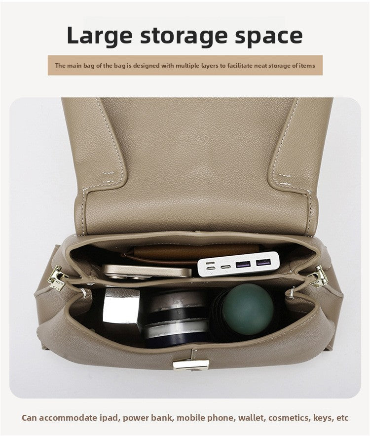 Cross-Border Crossbody Bag New Niche Handbag High-End Versatile Commuter Bag for Women Simple Large Capacity Tote Bag