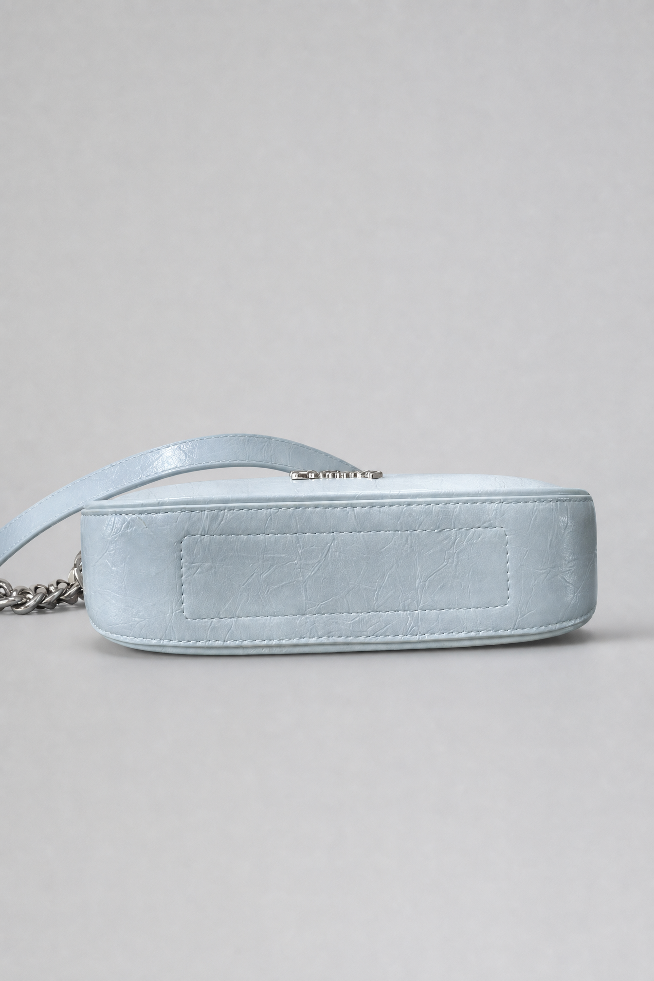 BELLAITY Light Blue Vegan Leather Chain Shoulder Bag Crossbody Purse