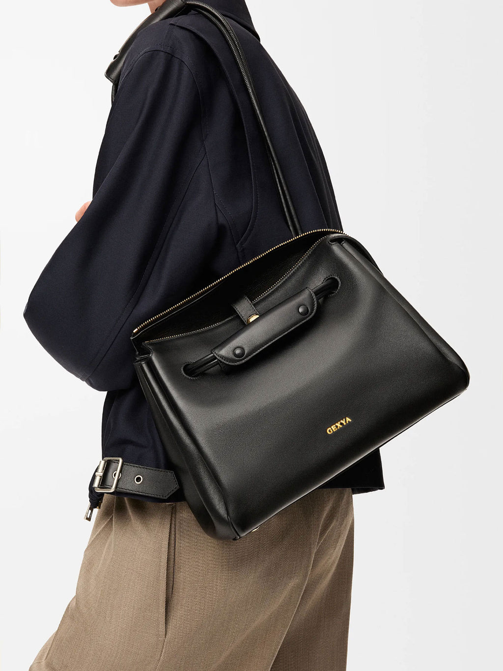 Crossbody Bag Autumn Winter New Bag Women L Brand Same Style Large Capacity Tote Bag Simple Soft Leather Commuter Bag Women Cross-border