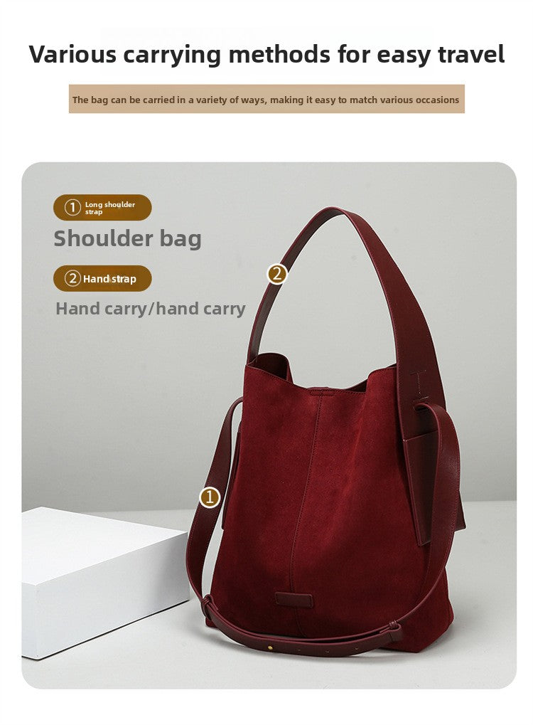 2025 New Fashion Matte Shoulder Bag Large Capacity High-end Handbag Commuter Bag for Women
